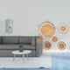 thumbnail image 2 of Organizador de pared de ratán tejido que ahorra espacio para apartamentos, llaves de casa, salón de té, pasillo, dormitorio, porche, cafetería, armari, 2 of 8