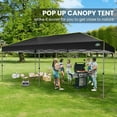 thumbnail image 6 of COBIZI 10x20 Pop Up Canopy Tent, Outdoor Party Tent Without Sidewall One Push Setup Glow, 3 Adjustable Height Air Vent Waterproof UPF50+, Bag, 4 Sandbag, 6 Stake, 12 Rope for Beach, Commercial, 6 of 6