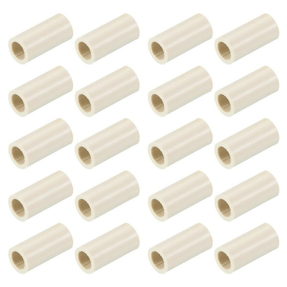 Uxcell 1"x12mm Pool Cue Ferrules Billiard Cue Slip on Pool Stick Tips Replacement, White 20 Pack