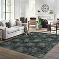 thumbnail image 3 of ZACOO 9' x 12' Geometric Large Area Rug for Bedroom Machine Washable Area Rug Soft Foldable Accent Rug Modern Rug Dark Grey, 3 of 9
