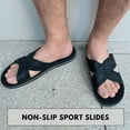 thumbnail image 2 of SLM Men's Casual Beach Slides Open Toe Shower Sandals, 2 of 5