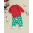 thumbnail image 3 of CIYCuIT Christmas Toddler Baby Boy Girl 2Pcs Outfits Long Sleeve Loose Swetahsirt + Reindeer Print Pants Sets Infant Fall Casual Daily Clothes 6M 12M 18M 24M 3T, 3 of 9