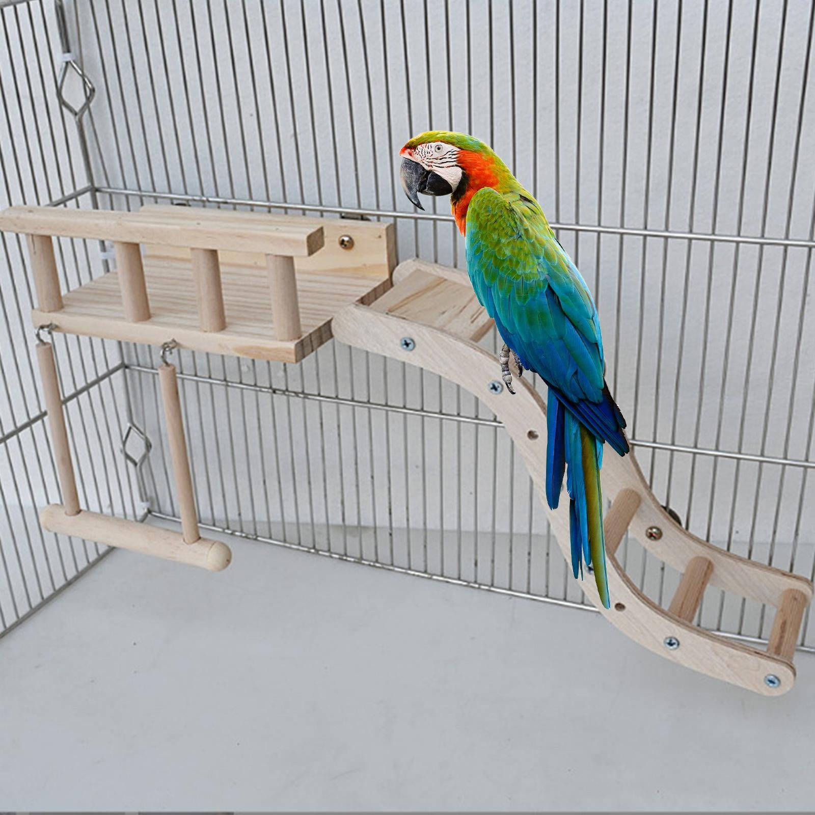 Bvdfgk Bird Perch Platform Multi-use Easy Installation Cage Accessories Toy for Hamster