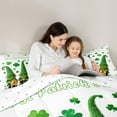 thumbnail image 5 of Feelyou Kid Green Gnome Twin Comforter Sets, Seasonal Spring Holiday Bedding Set, 2pcs, 5 of 8