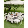 thumbnail image 5 of 52x70 Inch Outdoor Tablecloth with Umbrella Hole Zipper Rectangle Navy Bohemian Rectangular Tablecloths Outside Waterproof Geometric Boho Abstract Color Block Patio Table Cloth Cover for Picnic Party, 5 of 8