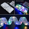 thumbnail image 5 of 2PCS Christmas Ribbon Lights Battery Operated Fairy Led Lights Christmas Decorations Copper Wire Ribbon for Christmas Tree Outdoor Indoor Xmas Party Weddings Hanging Decor, 5 of 7