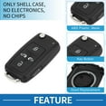 thumbnail image 4 of Unique Bargains 5 Buttons Keyless Entry Remote Fob Key Shell Case for VW Transporter T5 T6, 4 of 7
