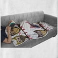 thumbnail image 5 of Owls Soft Flannel Fleece Throw Blanket, Group of Owls Facial Expressions Winking Smiling Vintage Scrapbooking Retro Art, Cozy Plush for Indoor and Outdoor Use, 50" x 60", Multicolor, by Ambesonne, 5 of 5