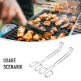 thumbnail image 2 of Premium Stainless Steel Kitchen Tongs 30cm Long BBQ Tool For Grilling Set Of 2, 2 of 8