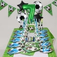 thumbnail image 3 of Set de globos de fútbol Kwuz de 32 pulgadas, verde, número 7, para fiesta, 3 of 5