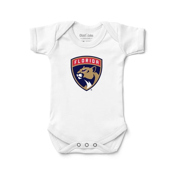 Newborn & Infant Chad & Jake White Florida Panthers Logo Bodysuit