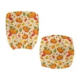 thumbnail image 6 of ZUXONGSY Thanksgiving Pumpkin Desk Chair Cover 2 PCS Maple Leaf Backrest Slipcovers with Elastic Bands Skin Friendly High Back Computer Chair Cover for Home Office Thanksgiving Decor, 6 of 7