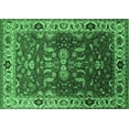 thumbnail image 1 of Ahgly Company Indoor Rectangle Oriental Emerald Green Industrial Area Rugs, 3' x 5', 1 of 4