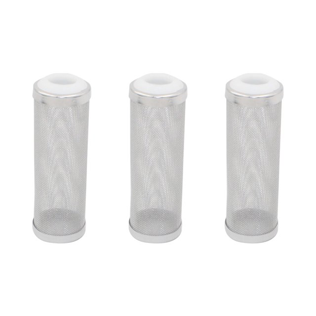 3PCS Stainless Steel Filter Cover Inlet Filtering Net for Aquarium Fish Tank - Size S 12mm (White)