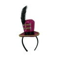 thumbnail image 5 of Milageto Mini Top Hat Headband Decor Headdress for Festivals Party Supplies Cocktails Rose Red, 5 of 8
