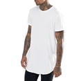 thumbnail image 1 of Hombres Tops largos Camiseta de hip hop Manga corta Camisetas casuales de palangre Blusa AweSitey FS11367-02, 1 of 7