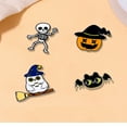 thumbnail image 3 of Clearance!Cute Ghost Enamel Pin Kawaii Pins Halloween Funny Lapel Pins Ghost Brooches Badges Aesthetic Gift Cartoon Boo Pumpkin Flying Spirit Enamel Pins for Women Men Backpack Jacket Clothes, 3 of 4
