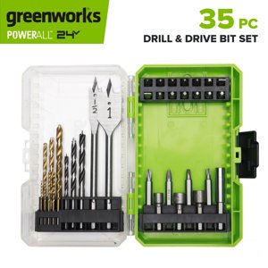 Greenworks 35-Piece Drill and Drive Bit Set