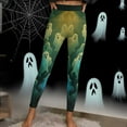 thumbnail image 6 of Meichang Women's Halloween Leggings Ghost Print Halloween Costumes Stretchy Legging High Waist Tight Pants Slim Fit Workout Yoga Pant, 6 of 10
