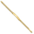 thumbnail image 2 of 14K Yellow Gold bracelet ID Curb 7 in 6 mm 5.2 Link Bracecet, 2 of 3