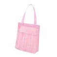 thumbnail image 4 of Bolsa de malla portátil para ducha, organizador de baño, 25 x 9 x 30 cm, práctica bolsa de aseo de secado rápido para campamento, natación, baño para Rosa, 4 of 8