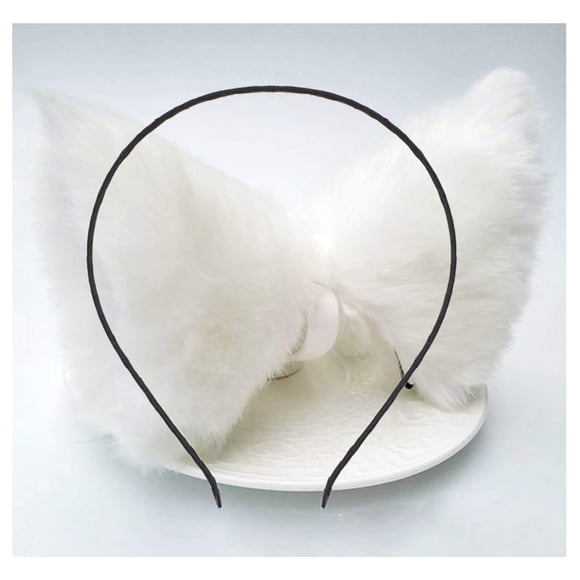 Diadema con orejas de gato, pinzas para el pelo, diademas con orejas de zorro, pasadores para mujer, gatito peludo, diadema para el pelo, aro para el pelo, decoración para fiesta de Halloween, disfraz