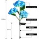 thumbnail image 3 of Pack Solar Garden Lights with 3 Hydrangea Flowers, Decorative Waterproof Artificial LED Solar Lights for Patio, Yard, Garden (Blue and Purple), 3 of 4