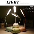 thumbnail image 3 of Niñas corazón LED lámpara de escritorio protección ocular oficina estudiante dormitorio ins dormitorio junto a la cama aprendizaje cargando y enchufando niños de doble uso, azul JAMW Sencillez, 3 of 5