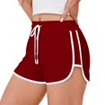 thumbnail image 2 of Bzhegqhd Women's Sports Pocket Casual Running Drawstring Loose Fitness Pants Shorts, 2 of 7