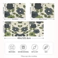 thumbnail image 2 of Yayeee Pillowcase Queen Size Set of 2 Satin Wrinkle Resistant Pillow Case, Navy Flower, 2 of 8