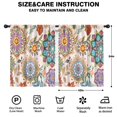 thumbnail image 2 of Blackout Kids Curtains,Pioneer Flower Floral Print Pattern Childrens Insulated Curtains Set Of 2,Bedroom Essentials,Toddler Room Decor 42"x54", 2 of 5