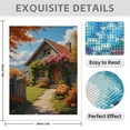 thumbnail image 3 of Diamond Art Kit for Adults, Autumn Cottage with Pumpkins Pathway Diamond Painting for Adults Beginners, DIY Diamond Art Painting Kits, 5D Diamond Painting Crafts for Home Decor 12x16 Frameless, 3 of 7