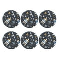thumbnail image 2 of Bingfone Vintage Space Cars Leather Drinks Coasters With Set Of 6,Suitable For Home Kitchen,Coffee Cup Coasters Home Gift, 2 of 9