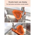 thumbnail image 5 of 4 Pack Kitchen Sink Drain Basket Swan Drain Rack, Multifunctional Kitchen Triangular Sink Filter Swan Drain Basket for Kitchen Sink Hangs on Faucet Fits All Sink, 5 of 5