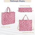 thumbnail image 6 of FORMRS Womens Corduroy Tote Bag Crossbody Shoulder Handbag with Pocket, Strawberry Bliss, 6 of 7