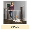 (2 pack) Regalo Extra Wide 2-in-1 Stairway & Hallway Baby Safety Gate with Mounting Kit, 24-40.5 in, Ages 6-24 Months