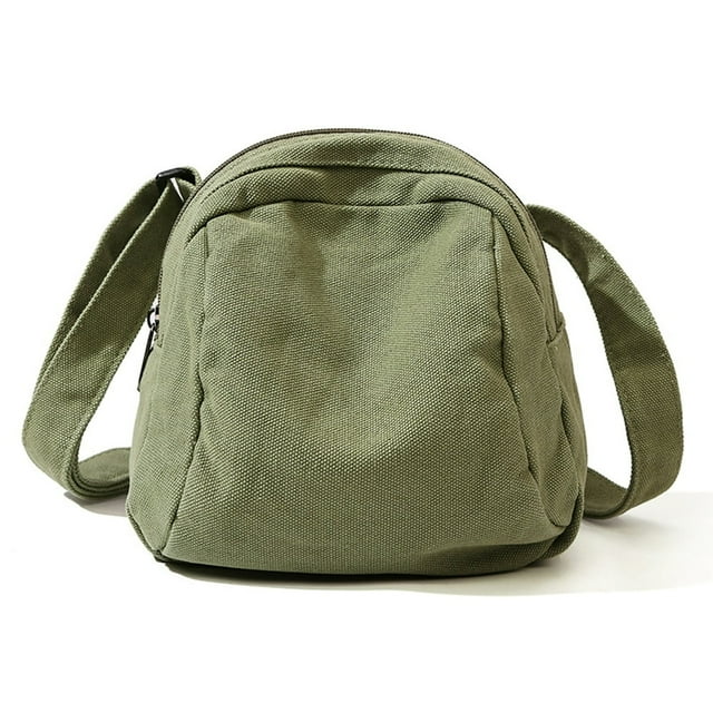 Sac Hobo en Toile avec Fermeture Éclair Unisexe, Lavable, Sac à Main/pochette Uni (Noir)