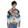 thumbnail image 4 of Happy New Year with Shiba Inu Fireworks Holiday Xmas Winter 2025 All Over Print 3D Baseball Jacket Shibas Dog Lovers Gifts Idea Bomber Jacket Softball - 00025, 4 of 6