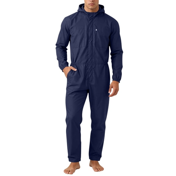 Mrmaere Men's Suit Set Breathable Material Suitable For Spring Fall And Transitional Seasons Durable Construction For Long Term Blue L