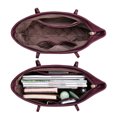 thumbnail image 3 of Montana West Tote Bags for Women Purses and Ladies Handbags Medium Size Shoulder Bags with Zipper,Purple, 3 of 6