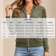 thumbnail image 7 of Kukoosong Women's Velvet Bomber Jacket, Long Sleeve Full Zip Up Stand Collar Velour Coat with Pockets, Slim Casual Lightweight Outerwear for Spring Fall Daily Wear, 7 of 7