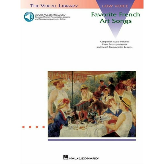 Vocal Library: Favorite French Art Songs - Volume 1: The Vocal Library Low Voice (Other)