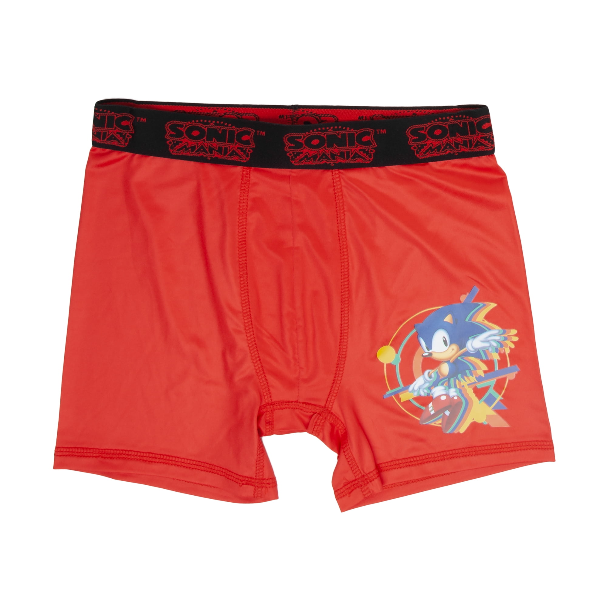 Sonic Hedgehog Boys Underwear, 3 Pack Boxer Brief (Little Boys & Big Boys)