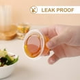 thumbnail image 2 of 50Pcs Portion Cups with Lids, 5oz BPA-free Clear Disposable Plastic Cups for Souffle, Jello, Meal Prep, Portion Control, Salad Dressing, Slime, Condiment Container, 2 of 6