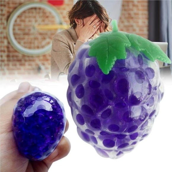 Mini Fruit Shape Stress Relief Balls Toy Squeezing Decompression Stress Ball Squeeze Balls Toy Sensory Decompression Toy