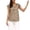 Khaki, variant on CAIXAI Tshirts Shirts for Women Short Sleeve Tshirts Solid Basic Tops for Women Fashion Women's Basic White Shirts Basic Tees Blouses for Women Trendy