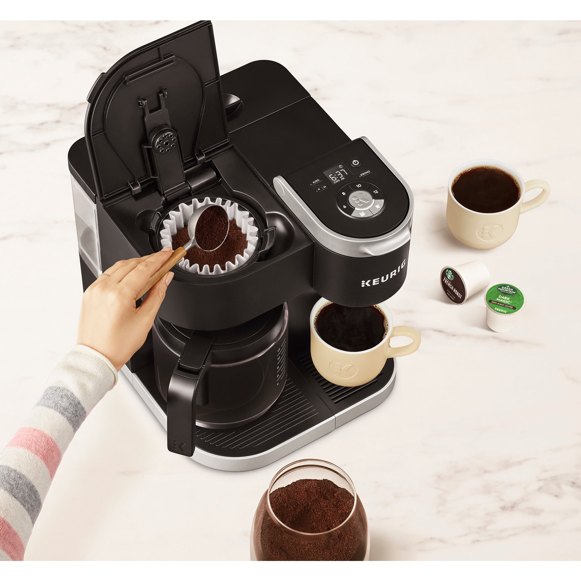 Keurig K-Duo Essentials Coffee Maker Single Serve K-Cup Pod ，Black