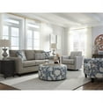 thumbnail image 3 of Fusion Furniture Dano Tweed Fabric Swivel Glider Chair in Multi-Color, 3 of 5
