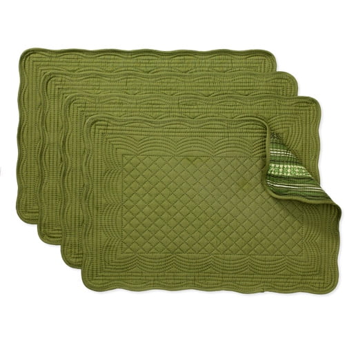 Better Homes and Gardens Reversible Quilted Placemats, Set of 4
