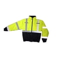 thumbnail image 3 of Radians SJ11QB-3ZGS Weather Proof Jacket with Quilted Built  Hi Viz Green / Black, 3 of 5